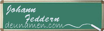 Johann Feddern Visitenkarte